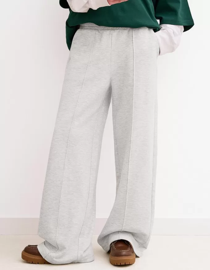 Pantalones deportivos de pierna ancha Grey