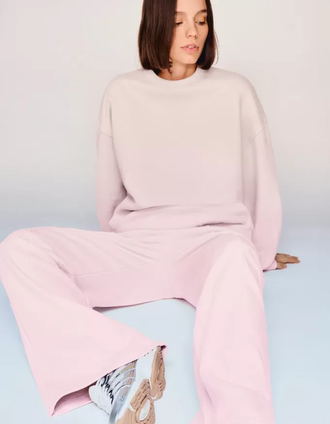 Pantalones deportivos de pierna ancha Pink