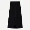 Pantalones deportivos de pierna ancha Black