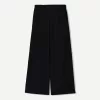 Pantalones deportivos de pierna ancha Black