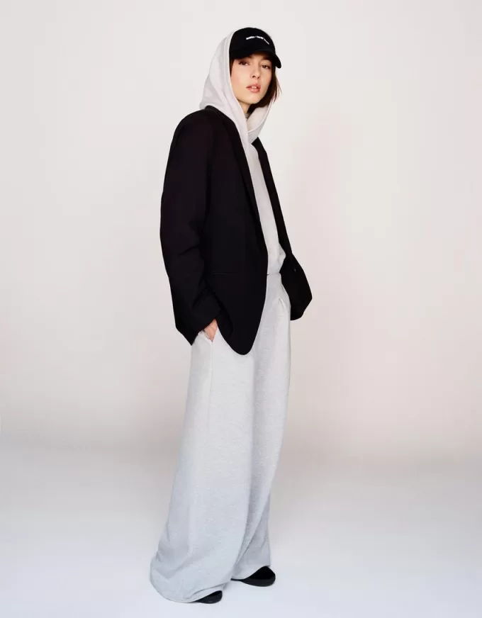 Pantalones deportivos de pierna ancha Grey