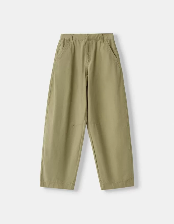 Pantalones globo de algodón Green