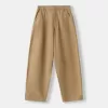 Pantalones globo de algodón Camel