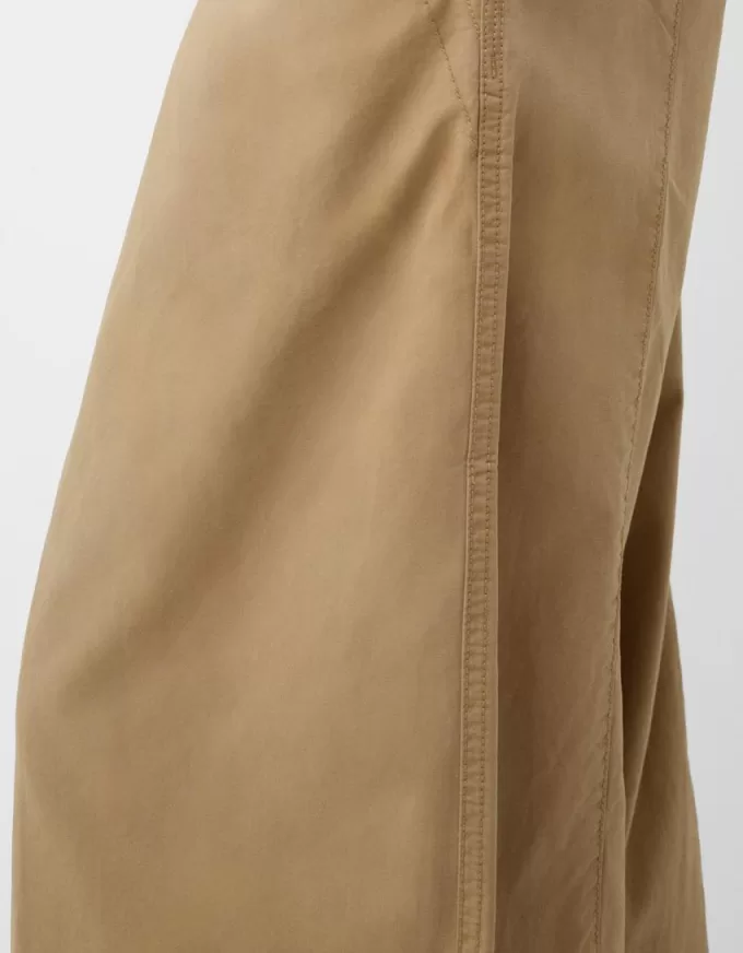 Pantalones globo de algodón Camel