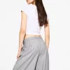 Pantalones holgados de tiro bajo Grey
