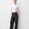 Pantalones holgados de tiro bajo Dark grey