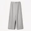 Pantalones holgados de tiro bajo Grey