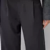 Pantalones holgados de tiro bajo Dark grey