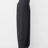 Pantalones holgados de tiro bajo Dark grey