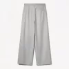 Pantalones holgados de tiro bajo Grey