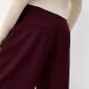 Pantalones holgados de tiro bajo Maroon