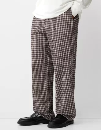 Pantalones jogger anchos Brown