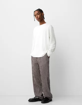 Pantalones jogger anchos Brown