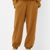 Pantalones jogger voluminosos interlock Light Brown