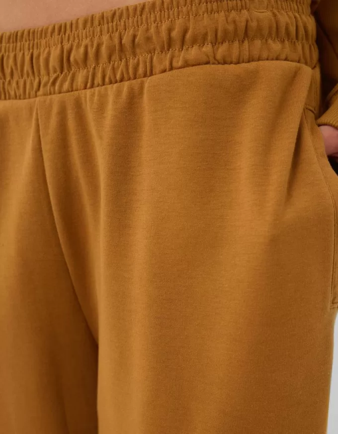 Pantalones jogger voluminosos interlock Light Brown