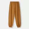 Pantalones jogger voluminosos interlock Light Brown