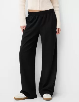 Pantalones rectos Black