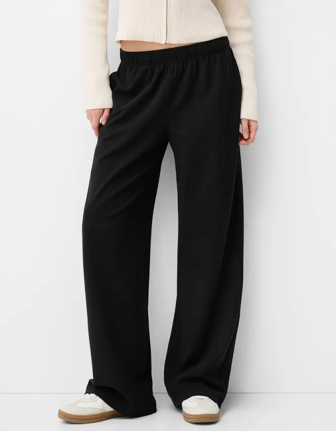 Pantalones rectos Black