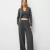 Pantalones rectos Dark grey