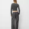 Pantalones rectos Dark grey