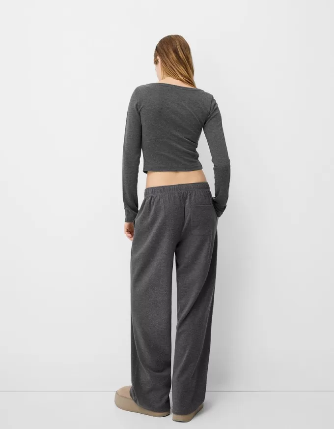 Pantalones rectos Dark grey