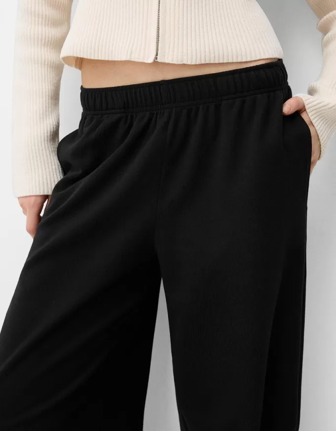 Pantalones rectos Black