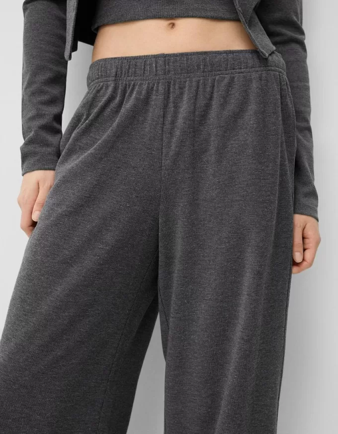 Pantalones rectos Dark grey