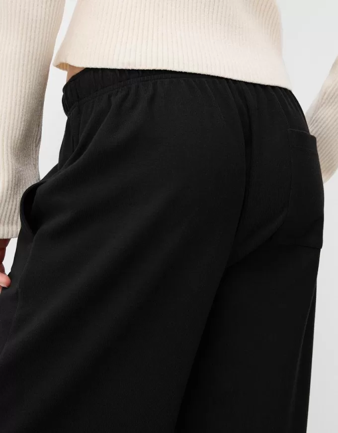 Pantalones rectos Black