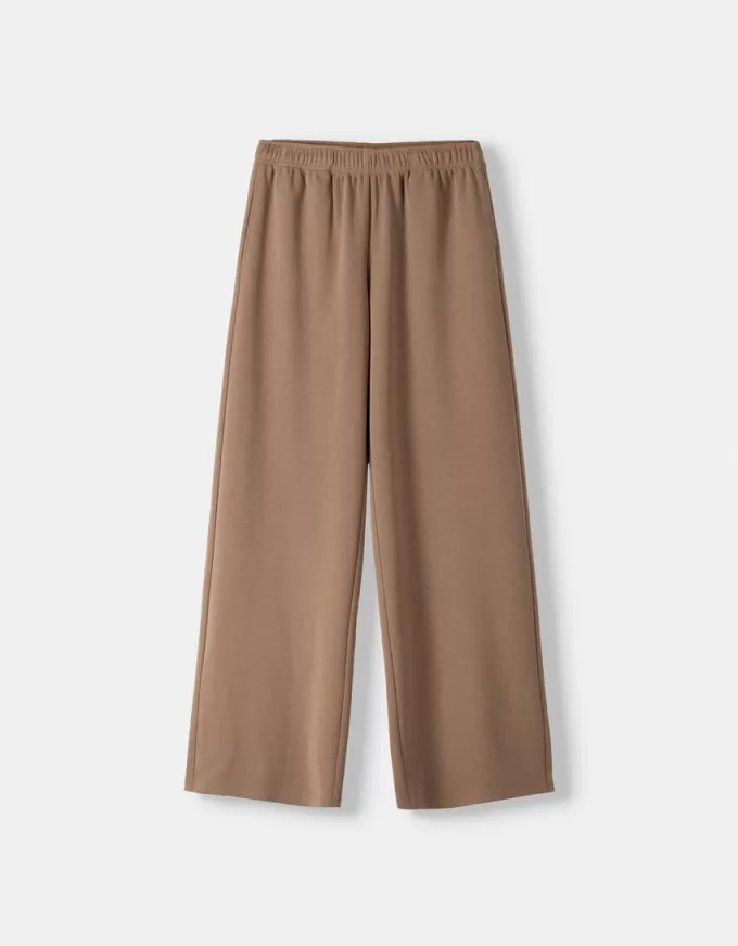 Pantalones rectos Camel