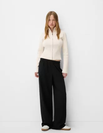 Pantalones rectos Black