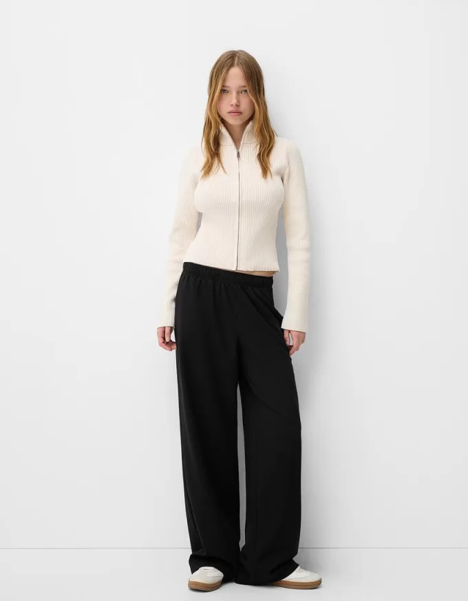 Pantalones rectos Black