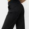 Pantalones sastre rectos de talle bajo Black