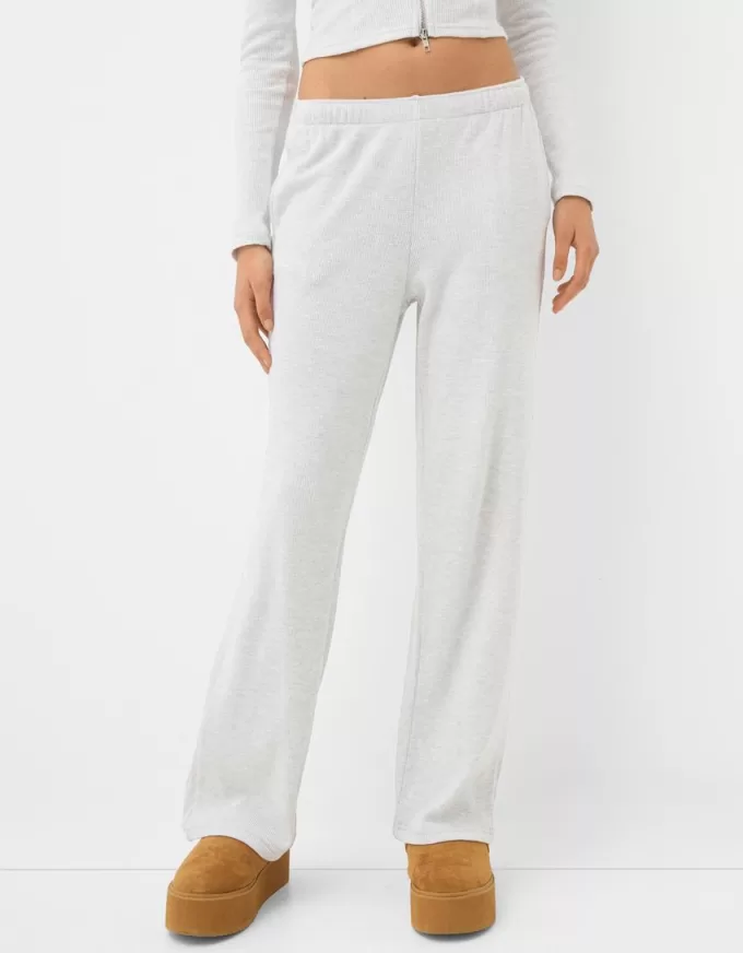 Pantalones textura gofre Grey