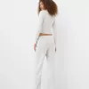 Pantalones textura gofre Grey