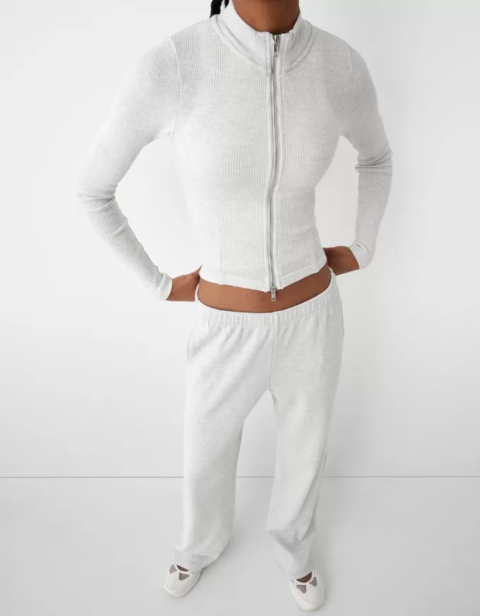Pantalones textura gofre Grey