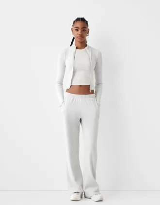 Pantalones textura gofre Grey