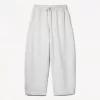 Pantalones tipo sudadera de material tipo barril Grey