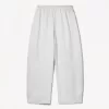 Pantalones tipo sudadera de material tipo barril Grey