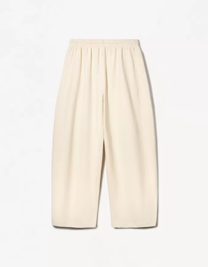 Pantalones tipo sudadera de material tipo barril Sand