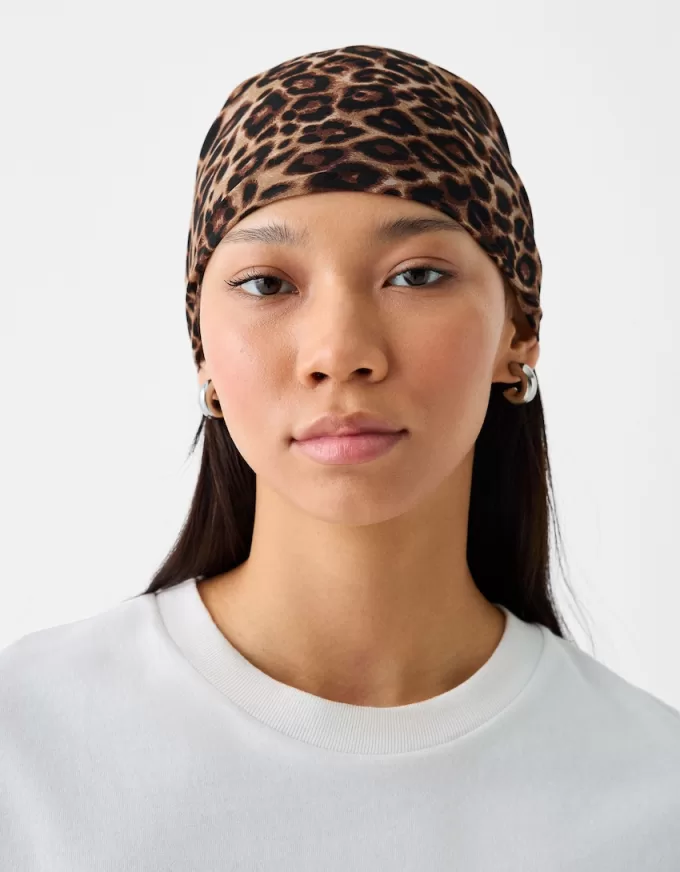 Pañuelo estampado animal Brown