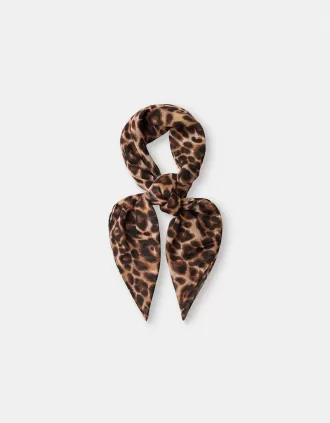 Pañuelo estampado animal Brown