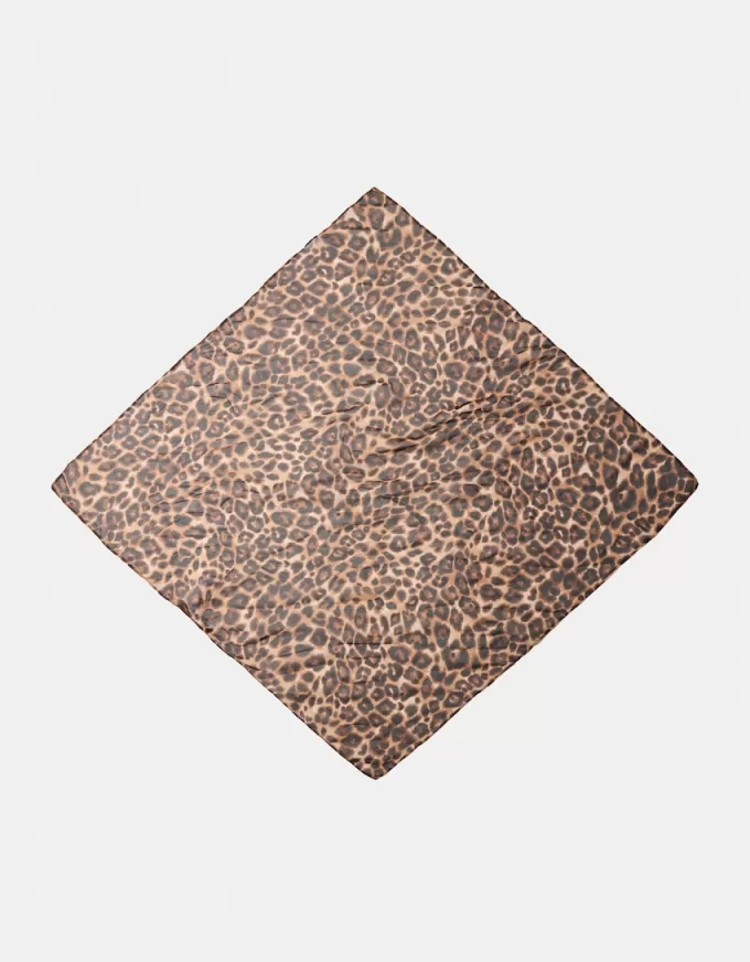 Pañuelo estampado animal Brown