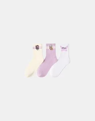 Paquete de 3 calcetines Frieren Violet