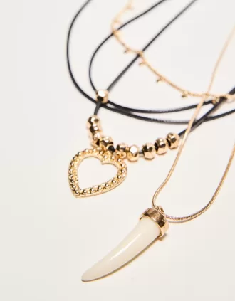 Paquete de 3 collares Black