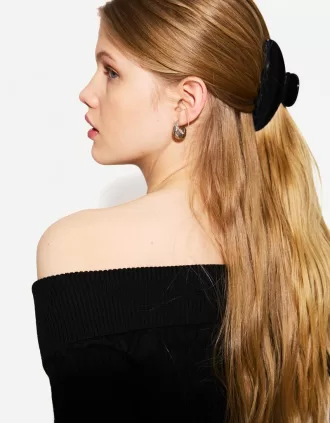 Paquete de 3 pinzas para el cabello Black