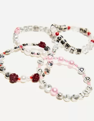 Paquete de 4 pulseras Black