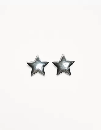Pendientes colgantes de estrella Silver