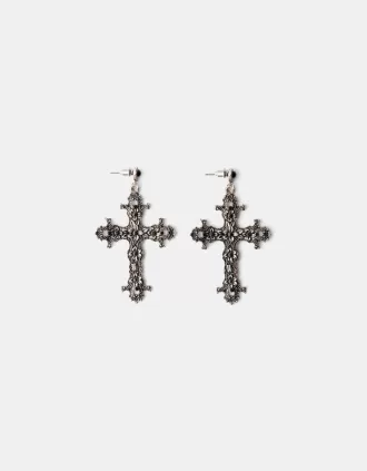 Pendientes cruzados Black