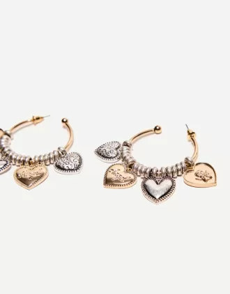 Pendientes de aro bohemios Silver