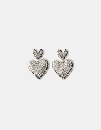 Pendientes de corazón Silver